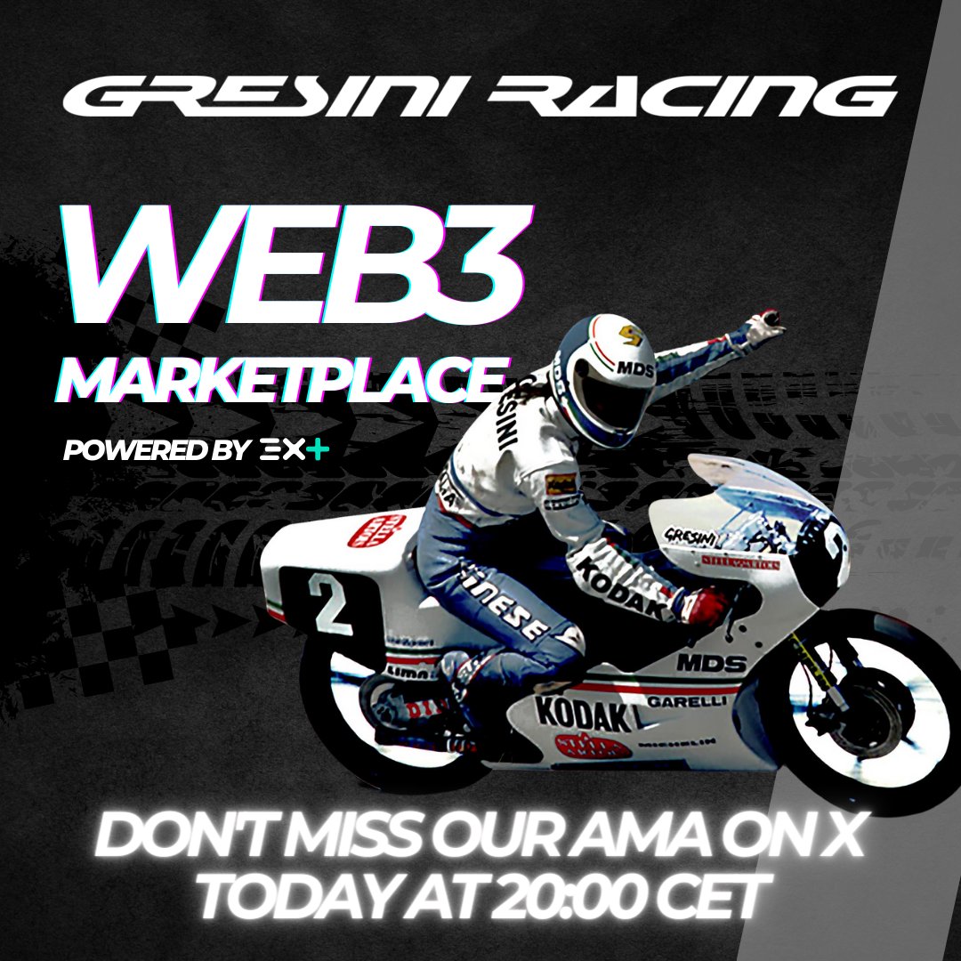 Tonight, April 2 at 20:00 CET, don't miss our AMA hosted by the official <a href="/GresiniRacing/">Gresini Racing</a> channel! 
Joining us of course will be friends from <a href="/vechainofficial/">VeChain</a> and <a href="/Transak/">Transak</a>, Payment Provider adopted on our first MaaS! Tune in with us tonight!