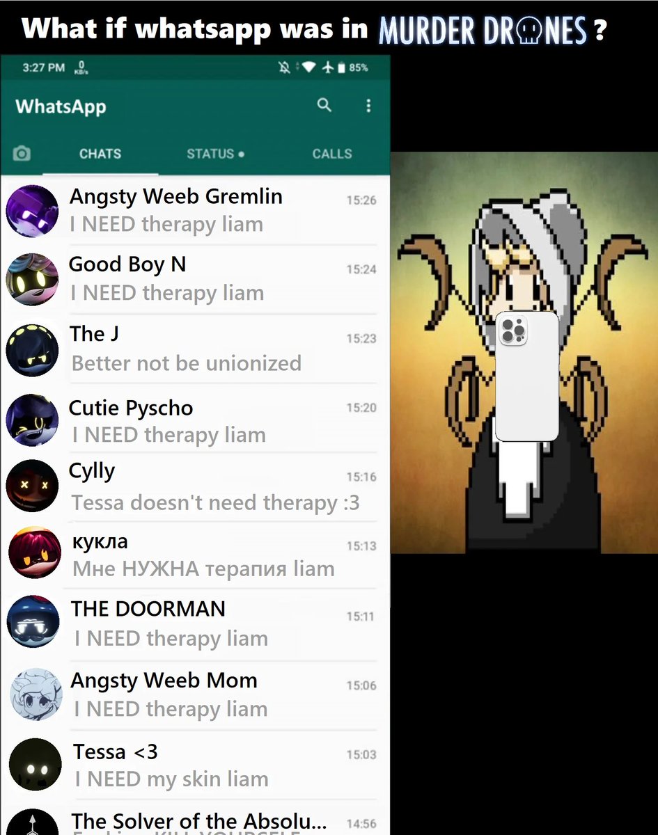 Krtsa_pl's tweet photo. Whatsapp.......
#murderdrones https://t.co/JeAb7FOP4p