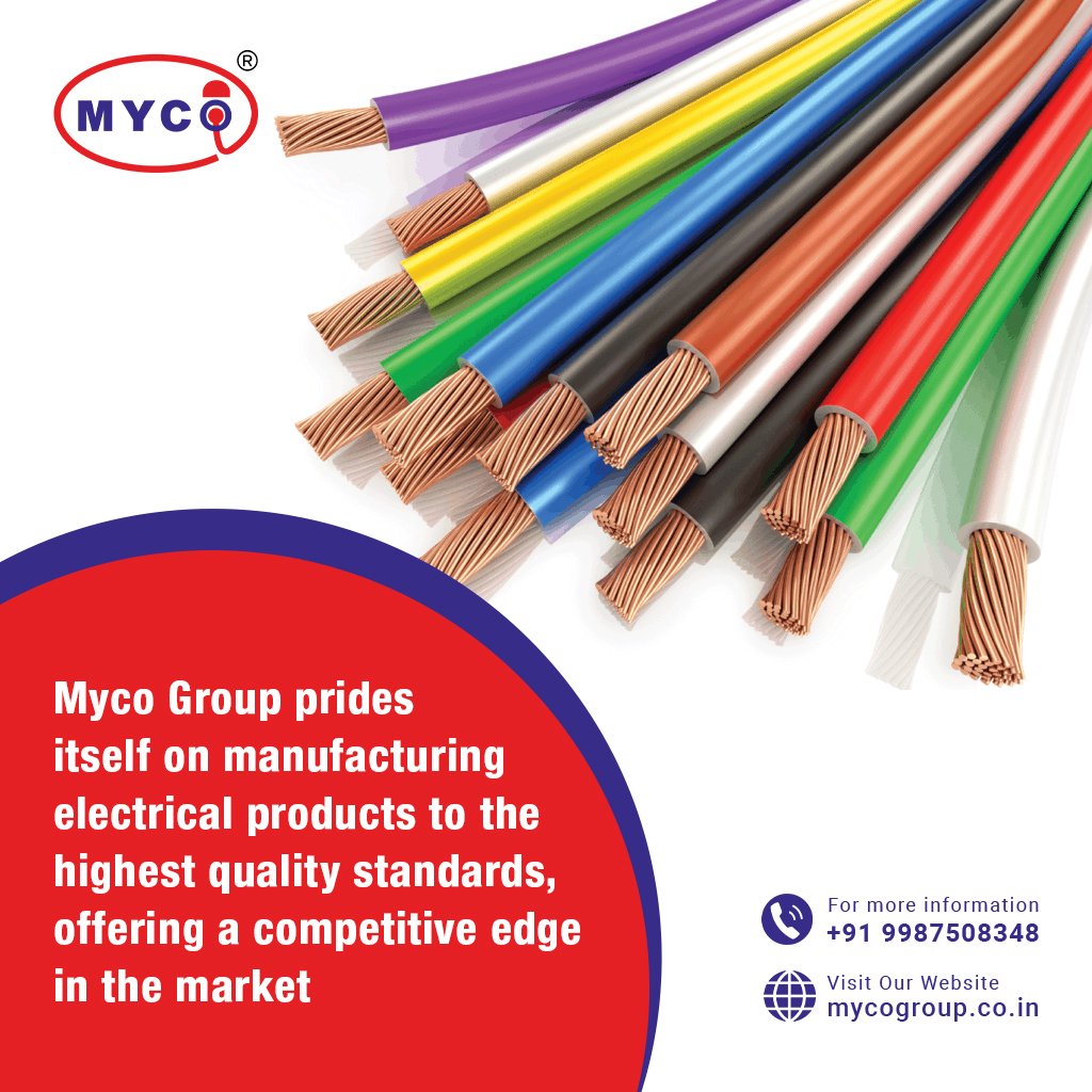 Quality is our currency, and excellence is our standard. At Myco Group, we don't just manufacture electrical products; we craft innovations that redefine the market. Join us on our journey towards superior quality and unparalleled performance. Visit: mycogroup.co.in