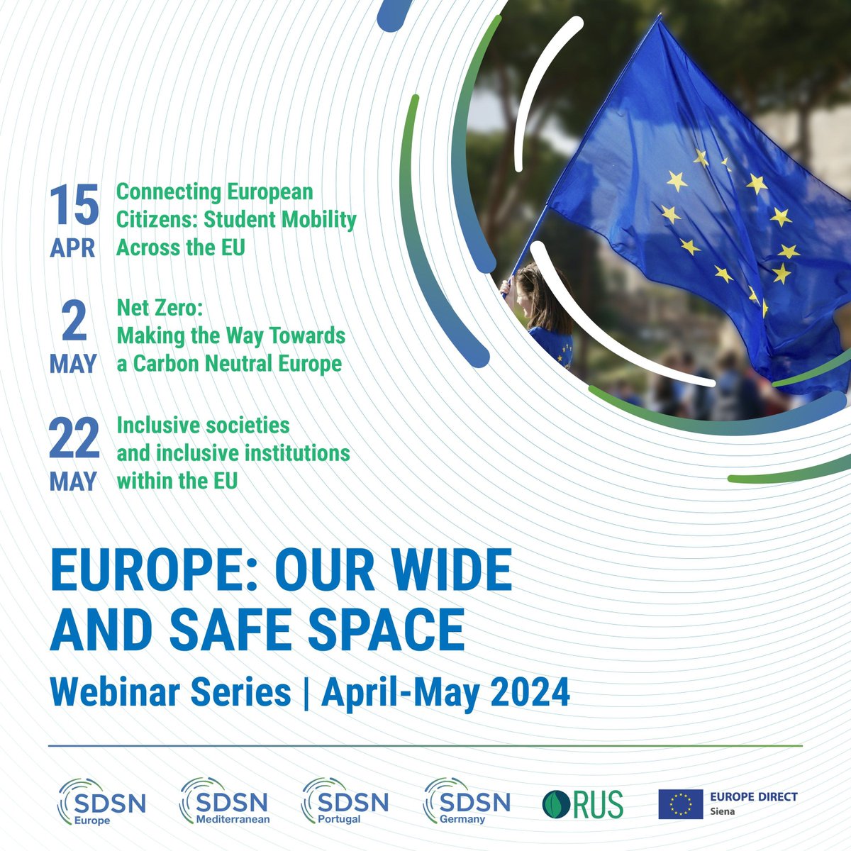 SDSN Europe (@sdsn_eu) on Twitter photo 🆕Don't miss out on our "Europe: Our Wide and Safe Space" webinar series!
Presented by SDSN_Europe, <a href="/SDSNMed/">SDSN Mediterranean</a>, <a href="/SDSN_Portugal/">SDSN Portugal</a>, and <a href="/SDSN_Germany/">Sustainable Development Solutions Network Germany</a>, these webinars spotlight the #EU's strides in sustainable development.
🔎Learn more on how to join us: buff.ly/4cBItaZ
<a href="/UNSDSN/">SDSN</a> 🆕Don't miss out on our "Europe: Our Wide and Safe Space" webinar series!
Presented by SDSN_Europe, <a href="/SDSNMed/">SDSN Mediterranean</a>, <a href="/SDSN_Portugal/">SDSN Portugal</a>, and <a href="/SDSN_Germany/">Sustainable Development Solutions Network Germany</a>, these webinars spotlight the #EU's strides in sustainable development.
🔎Learn more on how to join us: buff.ly/4cBItaZ
<a href="/UNSDSN/">SDSN</a>