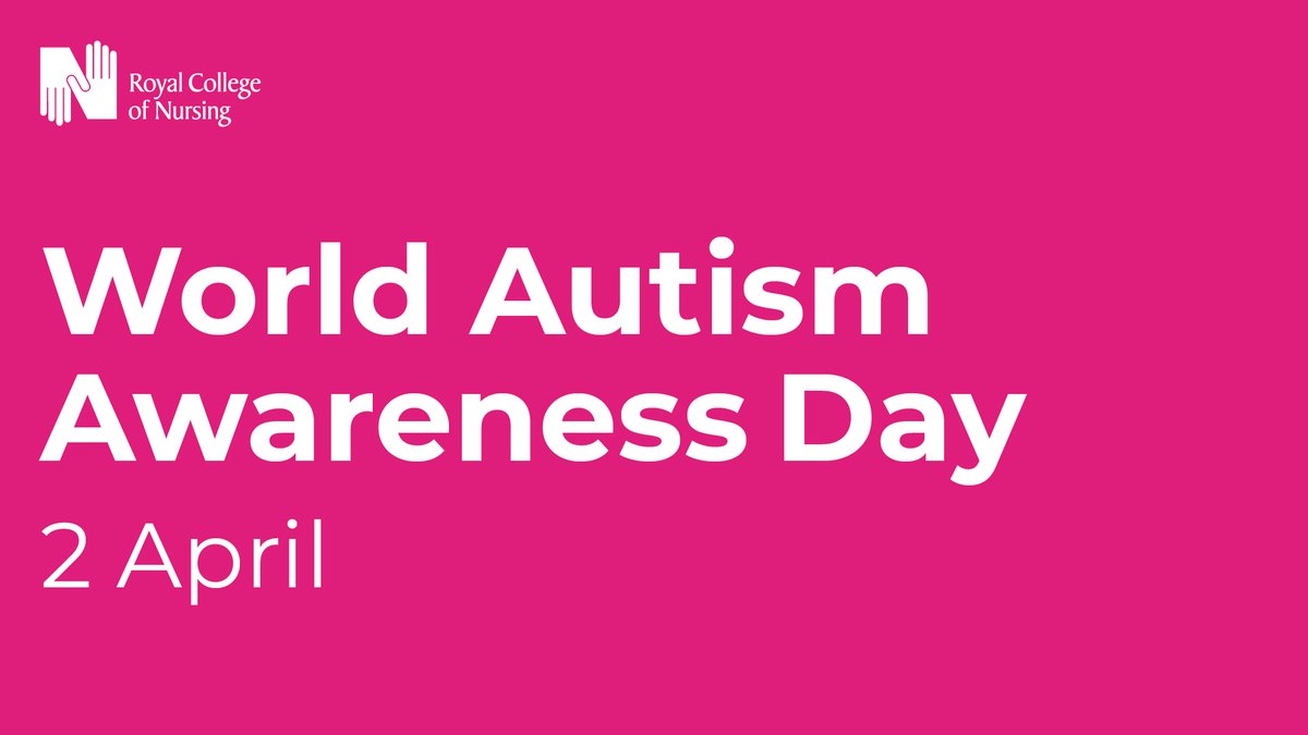 theRCN's tweet photo. Are you an autistic health care professional? 

Head to our website for info on reasonable adjustments you can ask for, helpful strategies and videos from nursing staff with autism who share their experiences: https://t.co/nQEli0rAOr

#WorldAutismAwarenessDay https://t.co/kGxubWDZV4