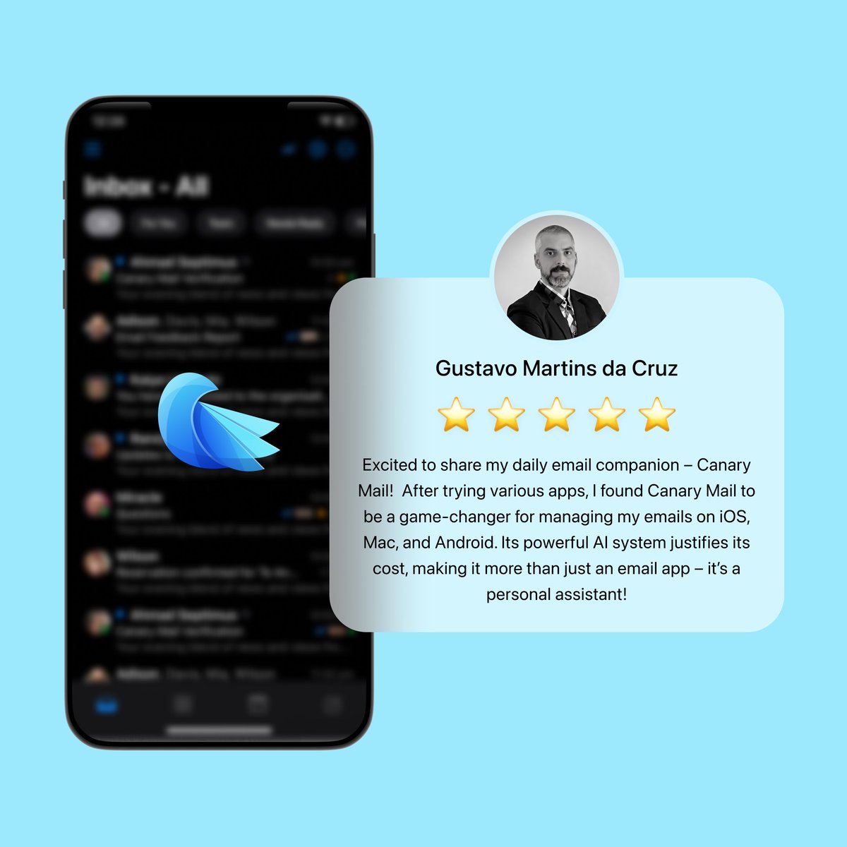 Discover why users are raving about Canary Mail! 🌟 From unparalleled email security to seamless organization and productivity features, see why they love our app. #CanaryMail #UserLove