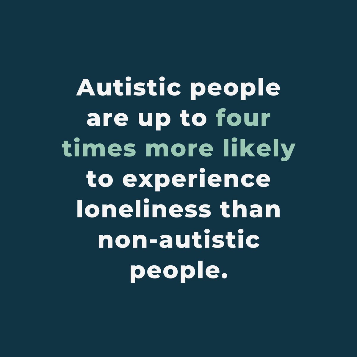 New research shows that autistic people are more likely to experience loneliness and experience it far more acutely, than neurotypical people. Read more about this fascinating study ➡️ bit.ly/AutismLoneline… #AutismAcceptanceWeek #WAAD24 #AutismAwareness