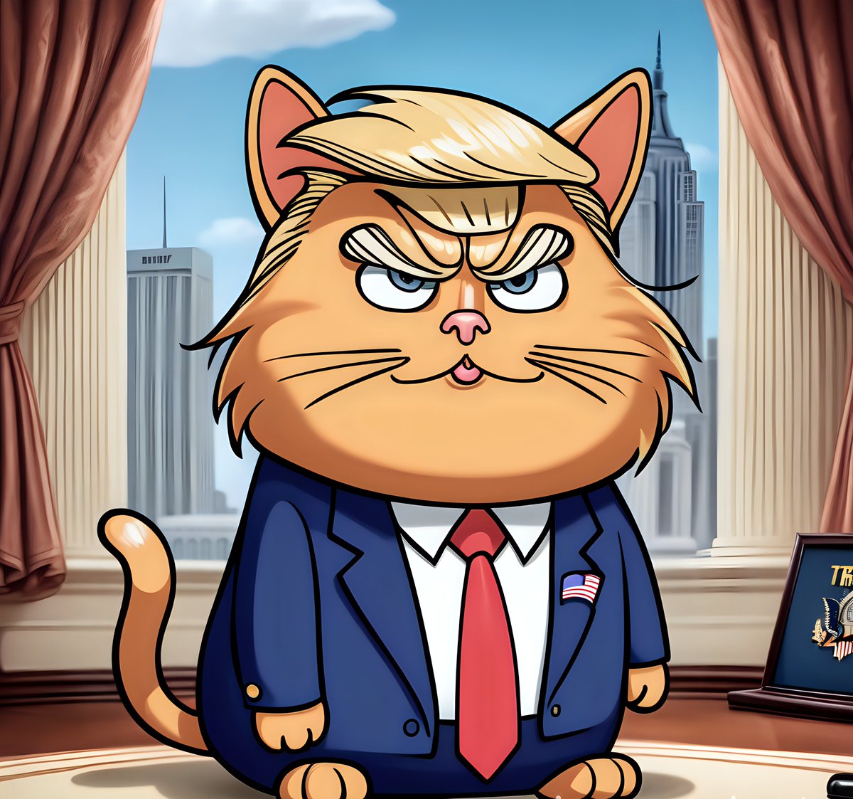 Meow_Trump's tweet photo. " Here's MeowTrump, making buyers great again."

https://t.co/iBLinrR7Ut
#SolanaMemecoin #SolanaMemeCoins #SolanaCommunity 

https://t.co/OZEF9LAfeh https://t.co/KQg8ntSE0h