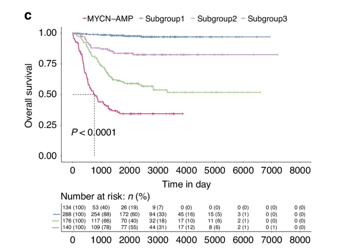 In this study, we identified neuroblastoma subtypes with distinct prognosis.