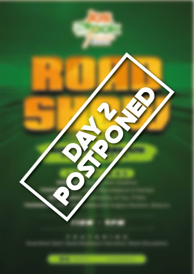 josbookfair01's tweet photo. Due to unforeseen circumstances, our road show for Day 2 has been postponed. #cmli  #booksarebridges  #josbookfair #josbookfair2024 https://t.co/OWuOoIfVjA