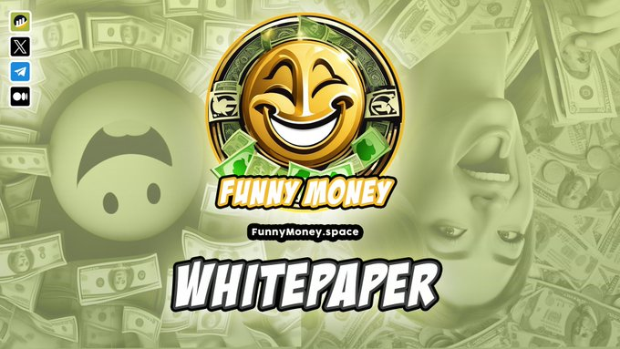 FFunnyMoney's tweet photo. We all need to laugh from time to time.😆

That's why we've put together a unique whitepaper that contains all the small details about our joyful crypto project.🥰

Read all about it!
▶️https://t.co/veSSD0u0kI
#Crypto #cryptocurrency #cryptomarket #memecoin https://t.co/OBYyo4DyjA