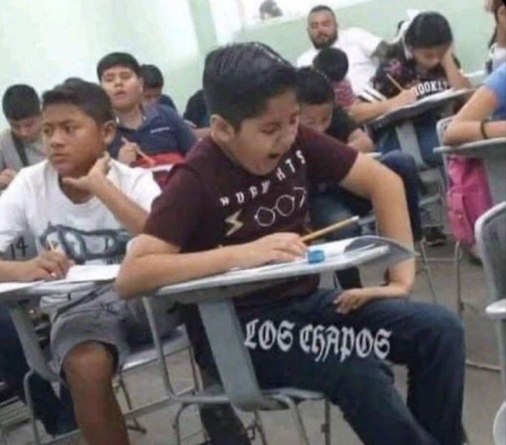 yo a los 5 segundos de haber llegado a clases