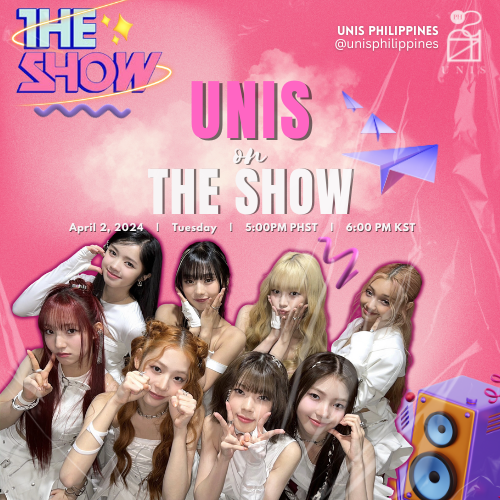 unisphilippines's tweet photo. [📢] Hey UNIS Fam! 

Prepare your loudest cheers as UNIS will be in SBSM The Show at 6PM KST (5PM PHT). You may view their performance through THE K-POP’s official YouTube channel.

🔗 https://t.co/wVctJi8ClY

#WE_UNIS #SUPERWOMAN
#UNIS #유니스  
#UNI_Story @UNIS_offcl https://t.co/zYiEviBIms