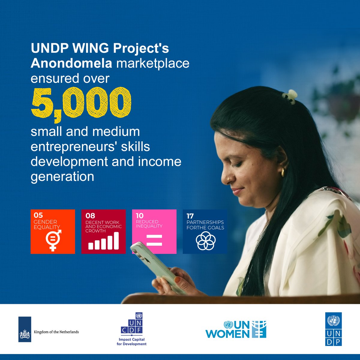 Our #Anondomela online marketplace, powered by #WING project, a collaborative effort of @UNDP, @unwomenasia & @UNCDF, has empowered 5,000+ SMEs in 🇧🇩, nurturing their growth & sustainability, with support from #PartnersAtCore 🤝 @NLinBD1 🇳🇱. To know more about…