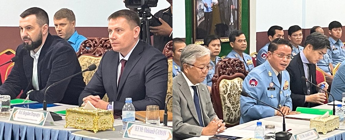 Ukrainian Officials Visit Cambodia for Mine Clearance Ukrainian officials, who are responsible for humanitarian mine & UXO disposal in Ukraine, are visiting the Cambodian Mine Action Center at the invitation of JICA. Both sides showed the attitude of 'learning from differences'