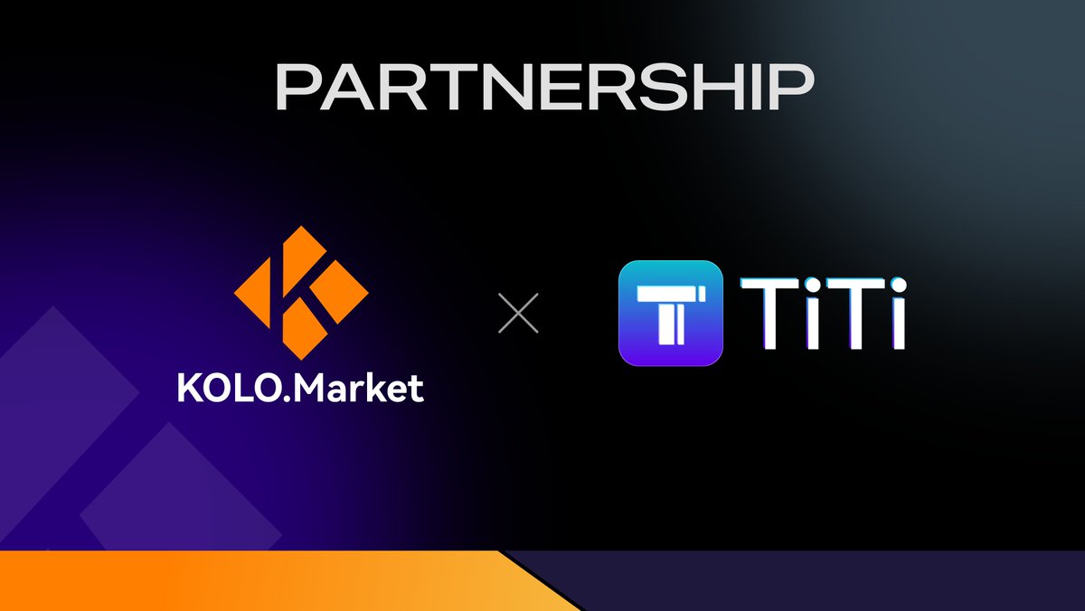 KOLO.Market is thrilled to announce our partnership with @TiTisocialfi! TiTi is the world’s first Web3 short video social platform. Get ready for innovative collaborations, and a revolution in the digital space! #Web3 #SocialFi #Partnership