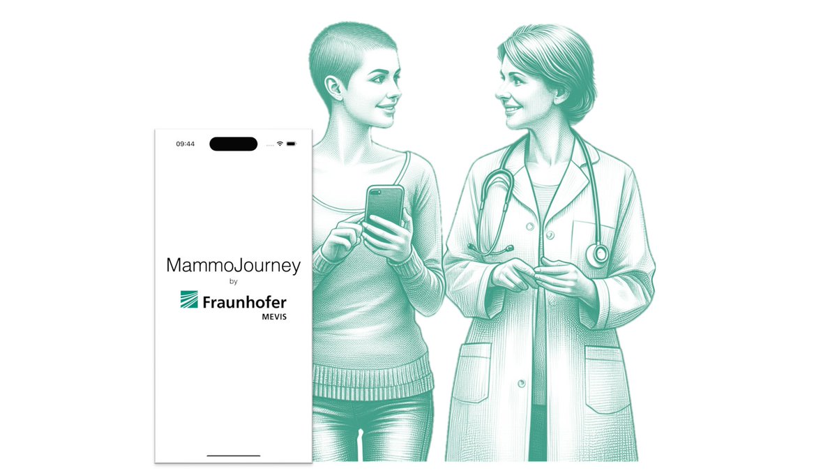 Interested in supporting #BreastCancer patients with comprehensible information, organizational aids and a medical #AI chat? Meet us at #DMEA24, D.108/hall 2.2 and learn more about our MammoJourney app. s.fhg.de/NVi