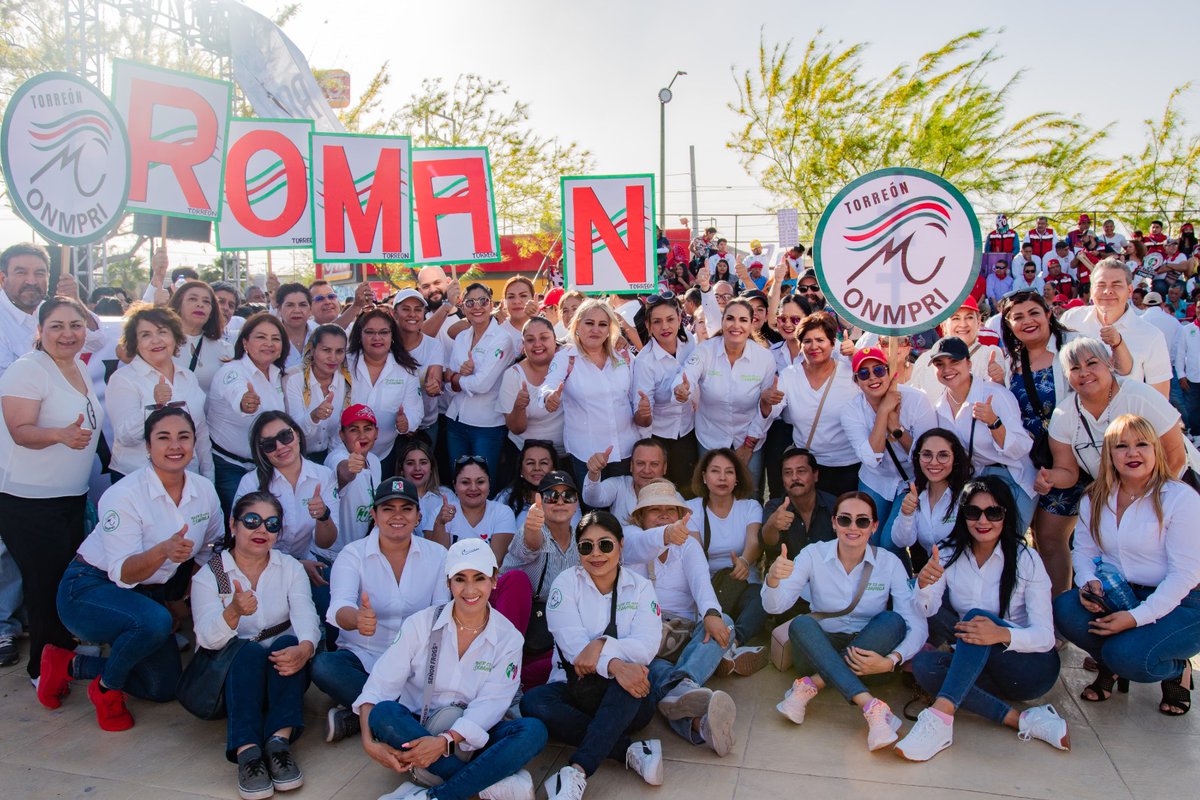 OnmpriL's tweet photo. Hoy inicia un nuevo reto para nuestro organismo!
(Organizacion Nacional de Mujeres Priista) Construir una mayor fuerza y contribuir al triunfo arrasador de nuestros candidatos @RomanCepeda  @mrikelme  @HugoDavilaPrado,  el @ONMPRITORREON estamos listas Vamos con todo 💪 https://t.co/Hb38VS8lVh