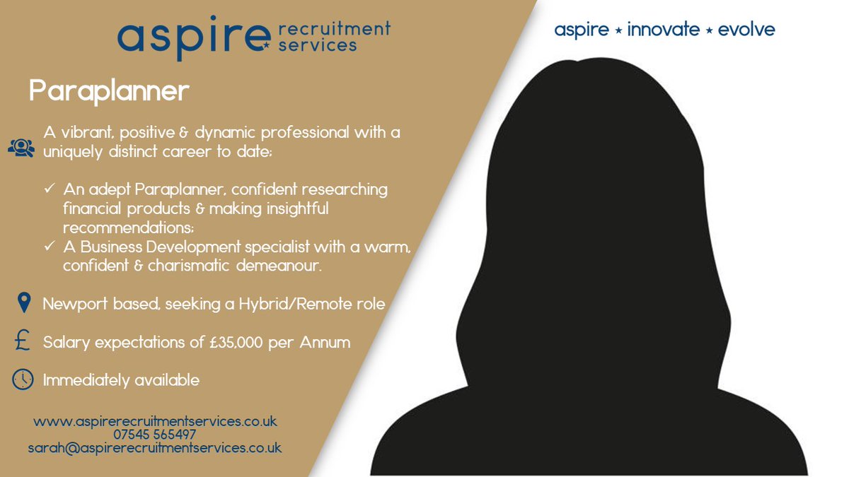 ⭐#TuesdaysTalent⭐ We're all seeing an increased amount of #OpenToWork banners! 😢 As a result, I'll be spending every Tuesday, highlighting the incredible #talent available in the market! 💡 For anyone seeking the expertise of a #Paraplanner, check out this candidate!👇