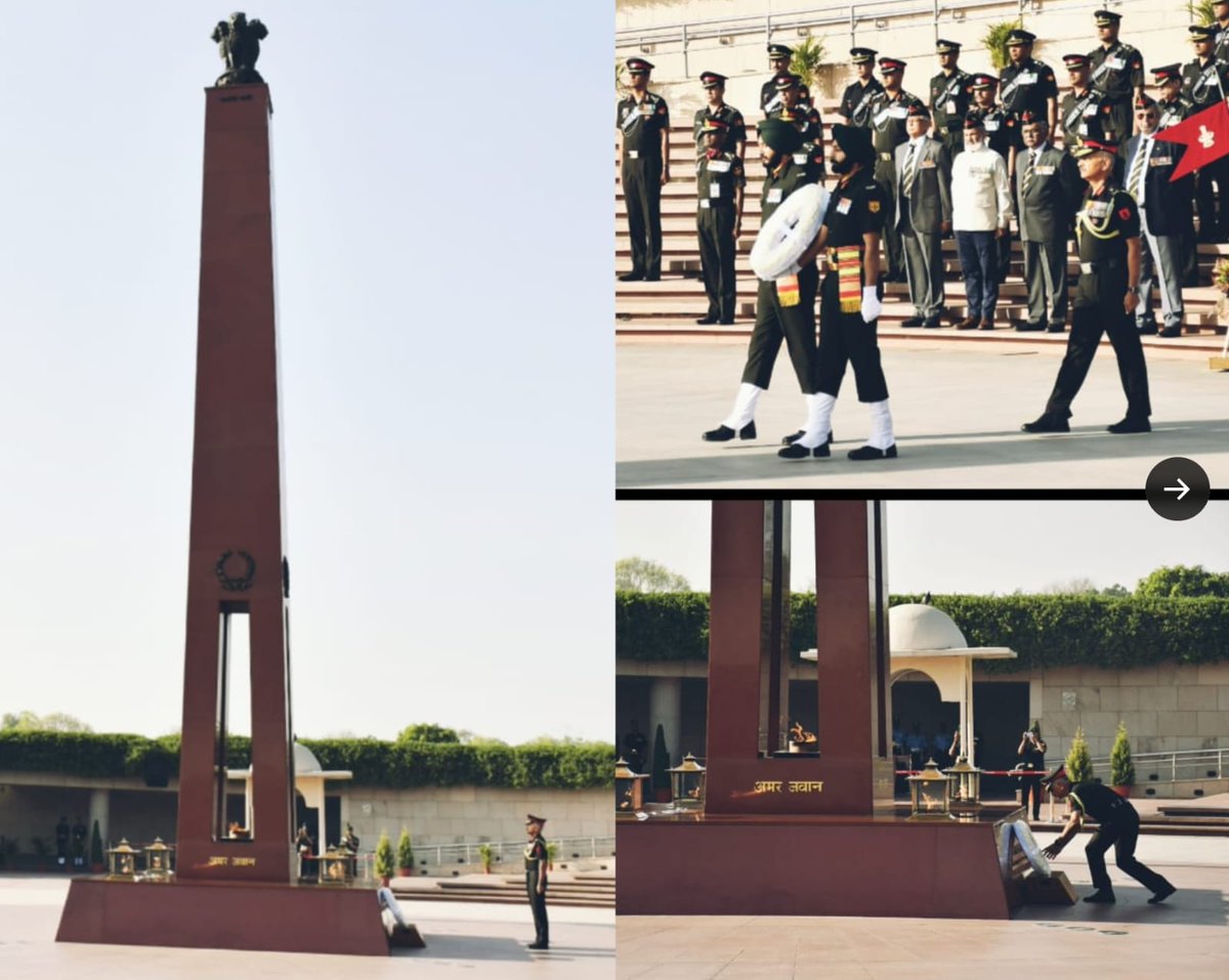 adgpi's tweet photo. On the occasion of 45th #RaisingDay of the Mechanised Infantry #MECHINF Regiment, Lt Gen PS Shekhawat, Colonel of the #MECHINF Regiment, laid a wreath and paid tributes to the #Bravehearts of the Regiment along with Veterans and Officers of the Regiment, at National War Memorial.
#IndianArmy
@salute2soldier