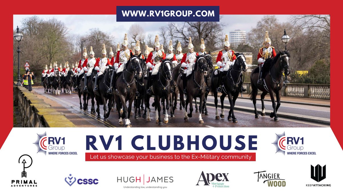 Join the RV1 Clubhouse today and let us introduce your company to the Ex-Military community.

#militarypartners #affiliates #exmiitary #exforces #clubhouse #militarytalent #marketing