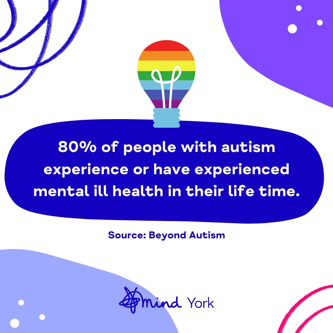Did you know that 80% of individuals with autism may experience or have experienced mental health challenges in their lifetime? If you or someone you know needs support, check out this list of services provided by the NHS: buff.ly/48OqhHR #AutismAwareness