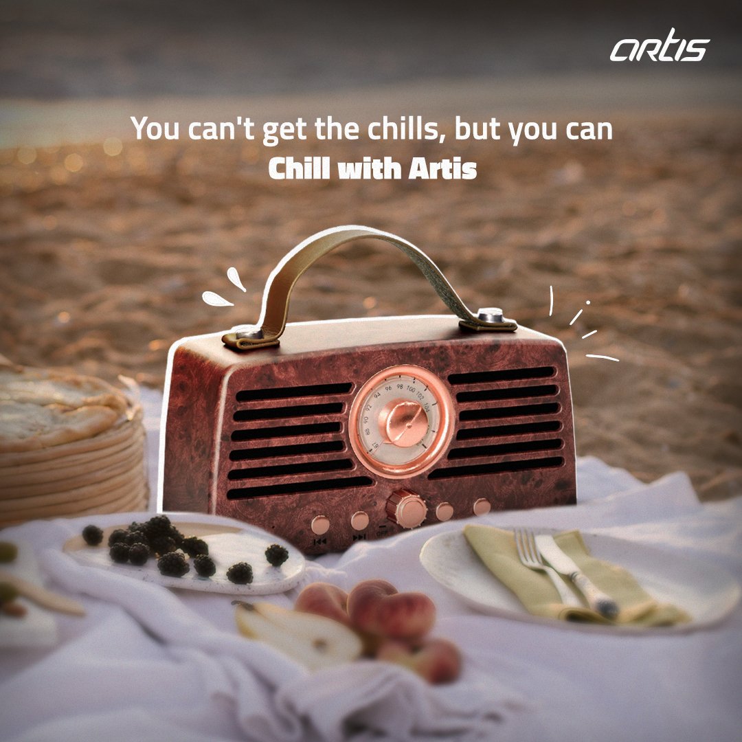 Artis_Store's tweet photo. Just chill with Artis BT45 this summer 😎🌞

#Artis #SoundsBetter #LoveYourSound #Speaker #Retro #Bluetooth #BT45 #Summer #Chilling #Music https://t.co/LsYF07gpQg