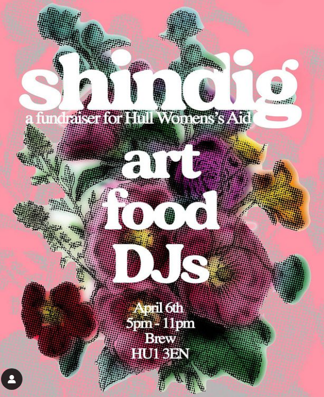 This Saturday 6th April, 5-11pm - get yourself to the Shindig at Brew, fundraising event for @hullwomensaid
Featuring an evening of art, food and DJs - it's not to be missed!

Buy tickets:
skiddle.com/whats-on/Hull/…

Donate:
hullwomensaid.org/get-involved/d…

#NurtureHull