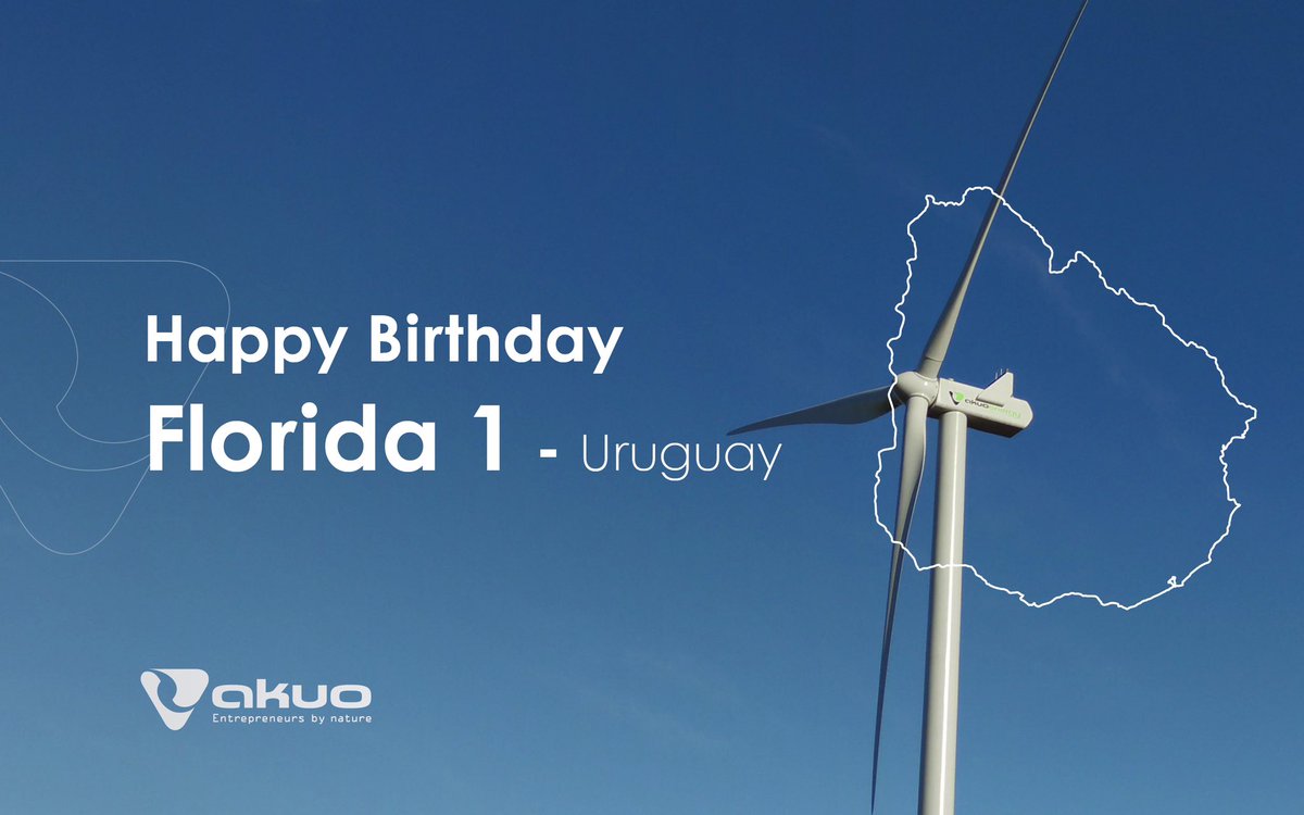 ⚡️Florida wind farm celebrates its 10th anniversary! In 2014, Akuo launched Florida 1, its #windfarm in #Uruguay, boasting a total capacity of 50 MW. Two years later, an extension of equal capacity was introduced, powering over 120,000 households. Bravo to the teams!