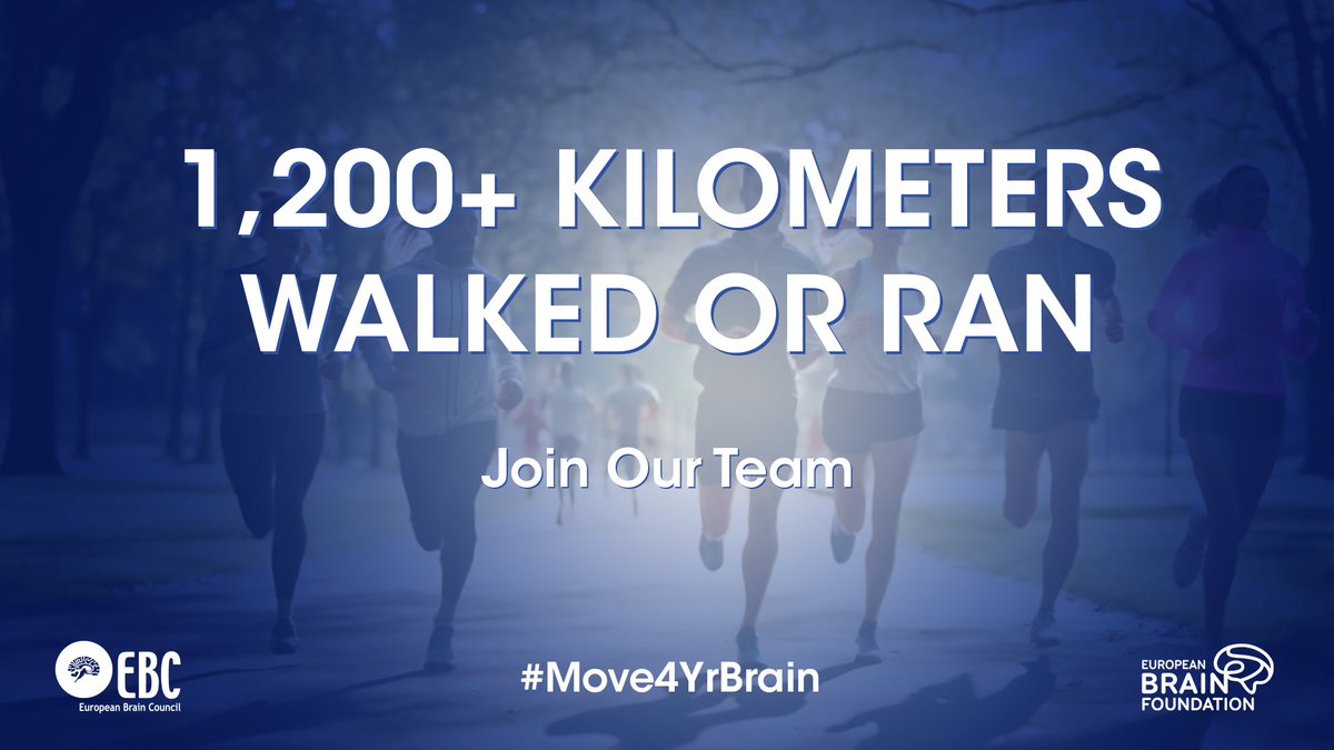 European Brain Foundation (@eubrainfdn) on Twitter photo 🔴 In less than 3 weeks, participants of the #Move4YrBrain campaign already ran or walked more than 1,200km!
Over 20+ participants joined the campaign from EBF and <a href="/EU_Brain/">European Brain Council</a> to shine a light on the benefits of physical exercise on the brain.
Learn more: brainfoundation.eu/move-for-your-… 🔴 In less than 3 weeks, participants of the #Move4YrBrain campaign already ran or walked more than 1,200km!
Over 20+ participants joined the campaign from EBF and <a href="/EU_Brain/">European Brain Council</a> to shine a light on the benefits of physical exercise on the brain.
Learn more: brainfoundation.eu/move-for-your-…