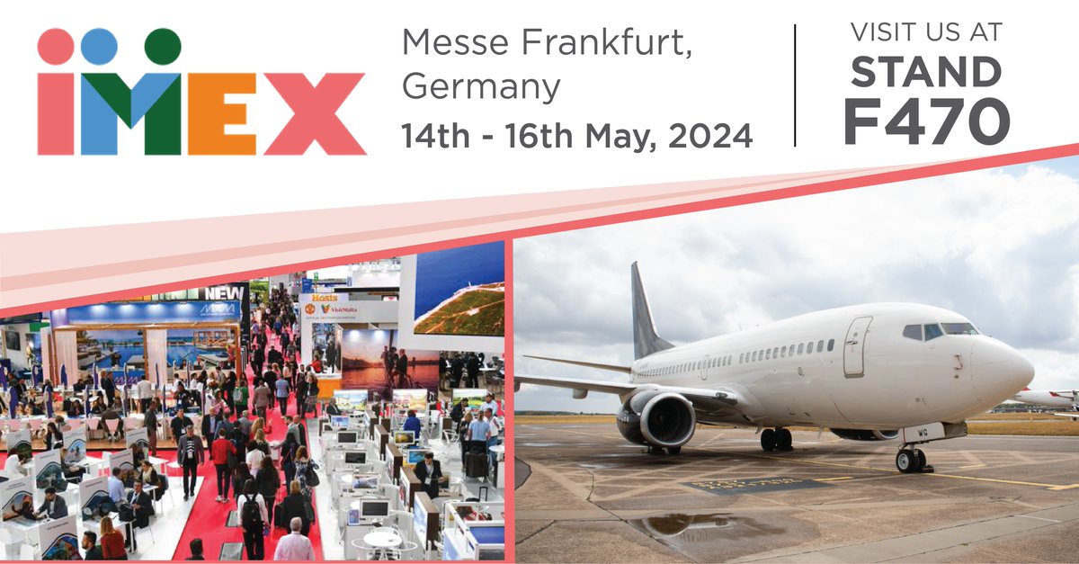 We are exhibiting at IMEX Europe in Frankfurt on the 14th-16th May. Our charter specialists will be at Booth F470. If you’re attending, come by for a beverage, meet the team and discuss any of your group charter requirements. We hope to see you there! #IMEX24 #grouptravel
