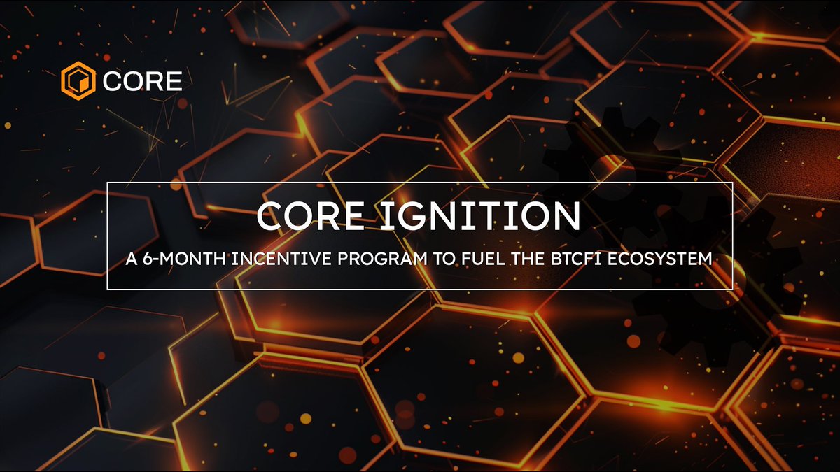 The #Bitcoin halving approaches quick (<17 days), which means more eyes should be drawn to BTC DeFi An underrated leader is @Coredao_Org $CORE → BTC-powered, EVM L1 that combines delegated PoW & POS → Just launched Core Ignition, a 6-month incentive program to fuel their