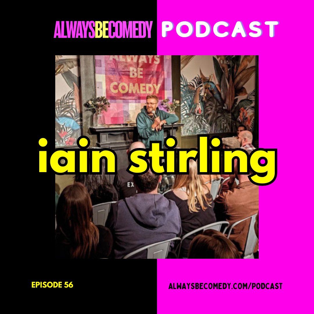 Happy Iain Stirling on the Always Be Comedy podcast day! We chat 'T-shirt comedians', staying 'Relevant' (also the name of (@IainDoesJokes' new tour show, beebee!), Love Island and so much more. Available everywhere you get podcasts. alwaysbecomedy.com/podcast 🩷💛