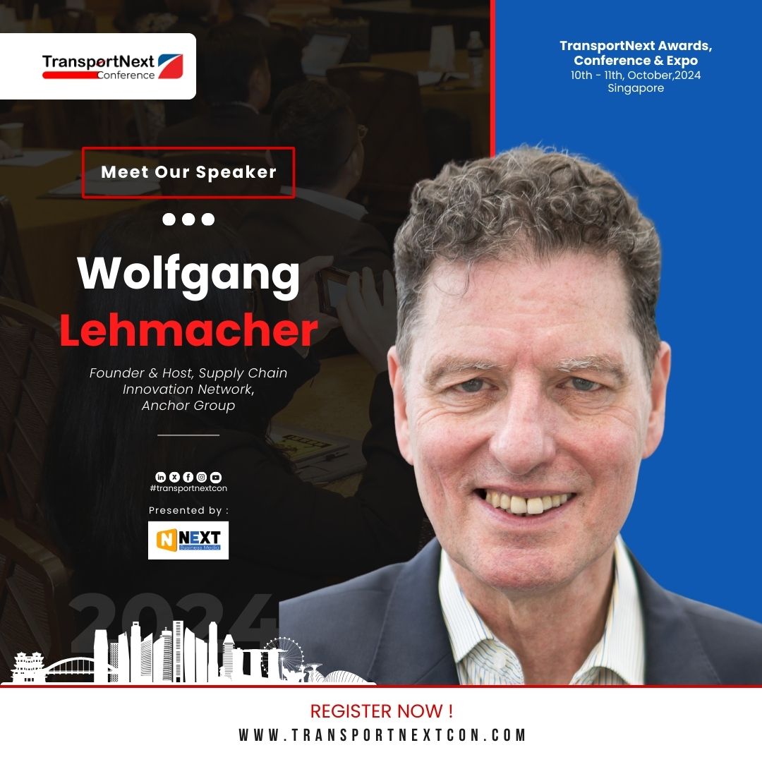 TransportNext Awards, Conference & Expo, Singapore 2024

Meet our Speaker!

Wolfgang Lehmacher
Founder & Host, Supply Chain Innovation Network, Anchor Group

transportnextcon.com
Presented by @nextbusinessmedia 

#transportnextcon #logistics #supplychain #event  #transport