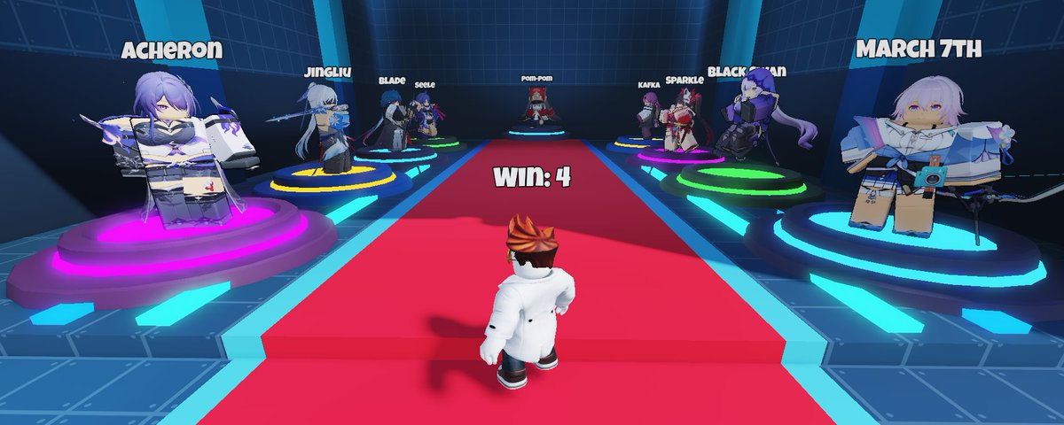 ClockieK's tweet photo. The only thing more satisfying than a successful coding-build is seeing players complete their character collection. Who's missing from your roster?

#Honkaistarrail #Penacony #StarrailSimulator #Roblox #RobloxDev https://t.co/OSiXDpBXgk