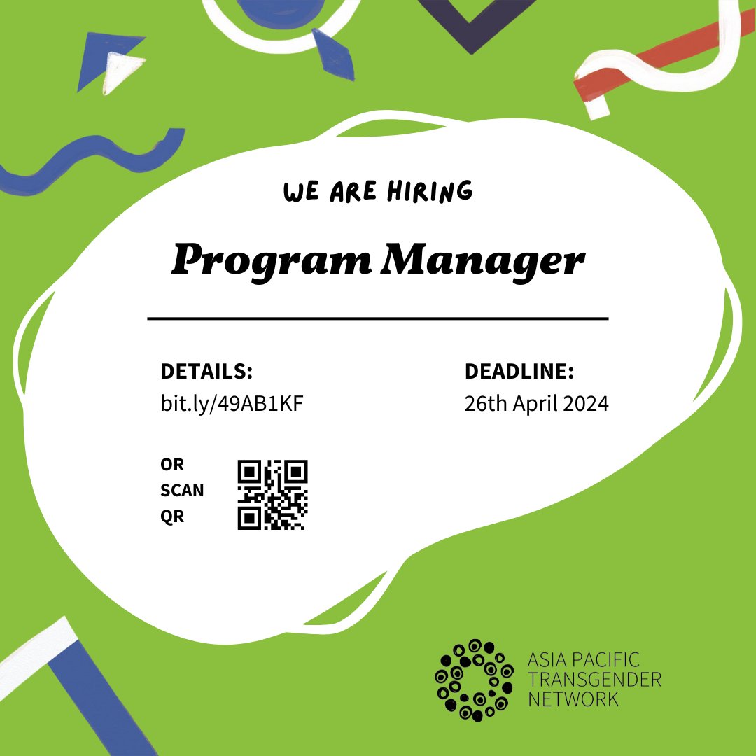 Are you interested in helping us forward trans rights by managing and developing programs? If that sounds like something you're passionate in, we'd love to work with you! 🏳️‍⚧️✊ Click here if you'd like to join our team in the fight for trans equality - bit.ly/49AB1KF