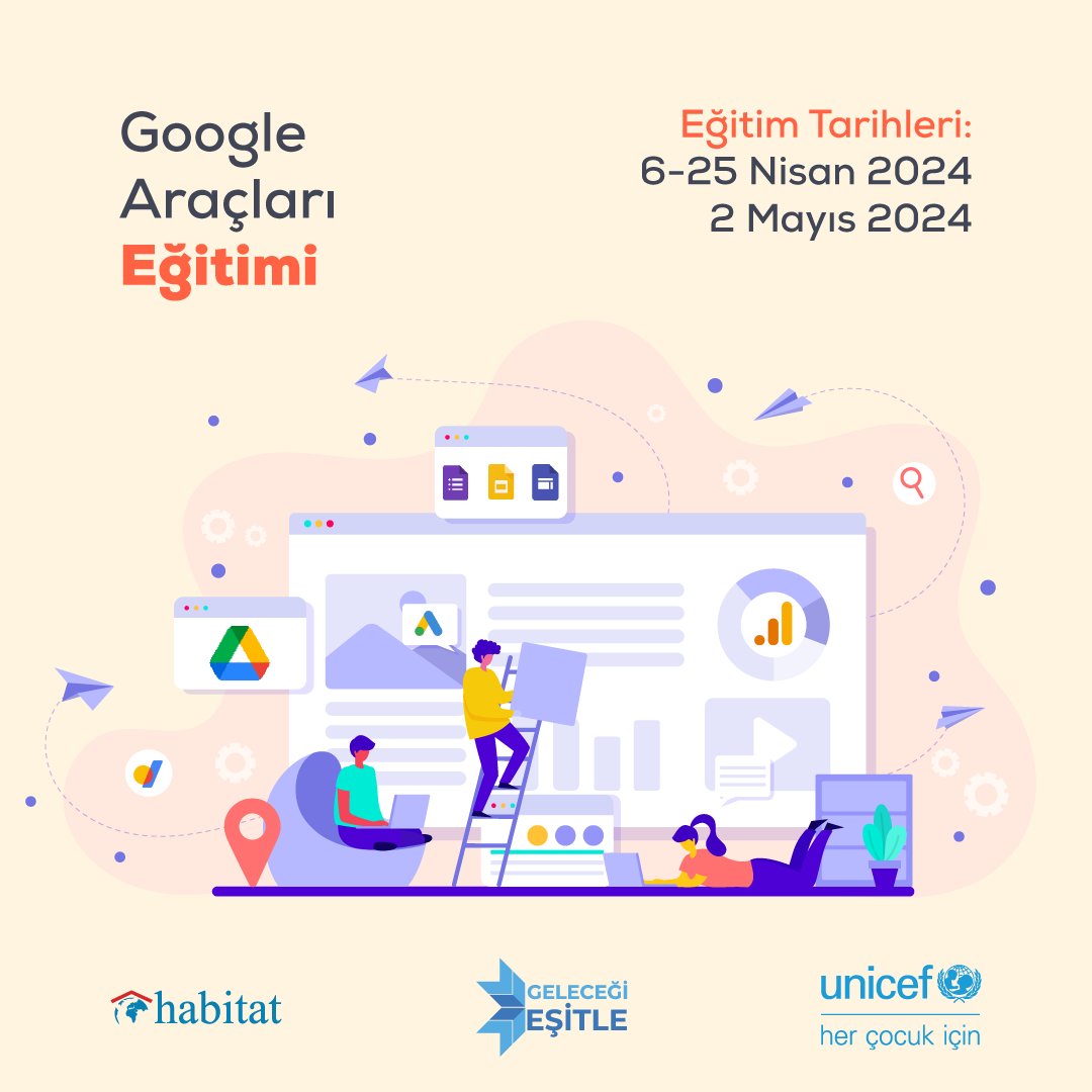 Profesyonel yaşamınızda sizi destekleyecek olan dijital yetkinliklerinizi geliştirmek ister misiniz? Geleceği Eşitle Projesi Google Araçları Eğitimi’ne katılın, birbirinden farklı çok sayıda Google aracı hakkında bilgi sahibi olun. 📌 Detaylı bilgi ve başvuru formuna linkten