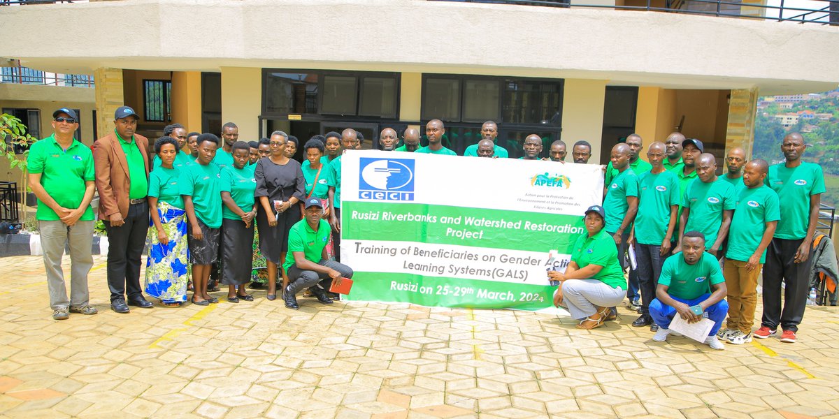 Rusizi: On 29 March, APEFA concluded the training of beneficiaries representative of the Rusizi Riverbanks and Watershed Restoration project funded by TerraFund, on Gender Action Learning Systems (GALS). 1/1