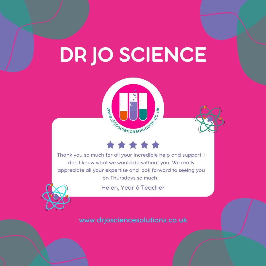 It's #TestimonialTuesday
I love working with people. Here's what others say about working with me. #DrJoScience #STEMed #STEMeducation #PriSci #PrimaryScience #SciEducation #ScienceActivities #Testimonial #TuesdayTestimonial #BeCurious #DrJo #PrimaryHeads #ScienceLeaders
