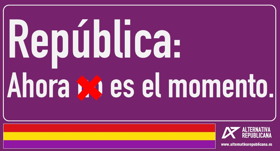 República: Ahora es el momento.
#AbrilRepublicano
🅰️🟥🟨🟪