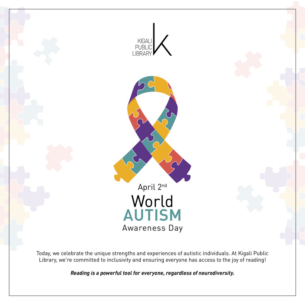 Celebrating World Autism Awareness Day! #WorldAutismAwarenessDay #KPLInclusive