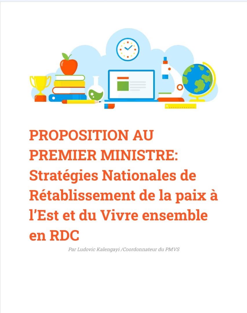 La paix à l'Est étant une priorité,nous préparons notre proposition au Nouveau Premier ministre. La paix à l'Est et le vivre ensemble sauvera le Congo.