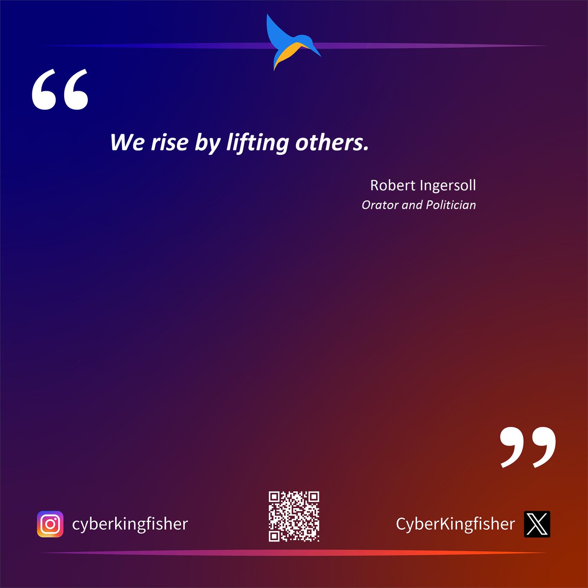 Robert Ingersoll on leadership.

#Leadership #GrowthMindset #LeadershipRise #LiftOthersLeadership #LeadershipQuotes #EmpoweringLeadership #RisingTogether