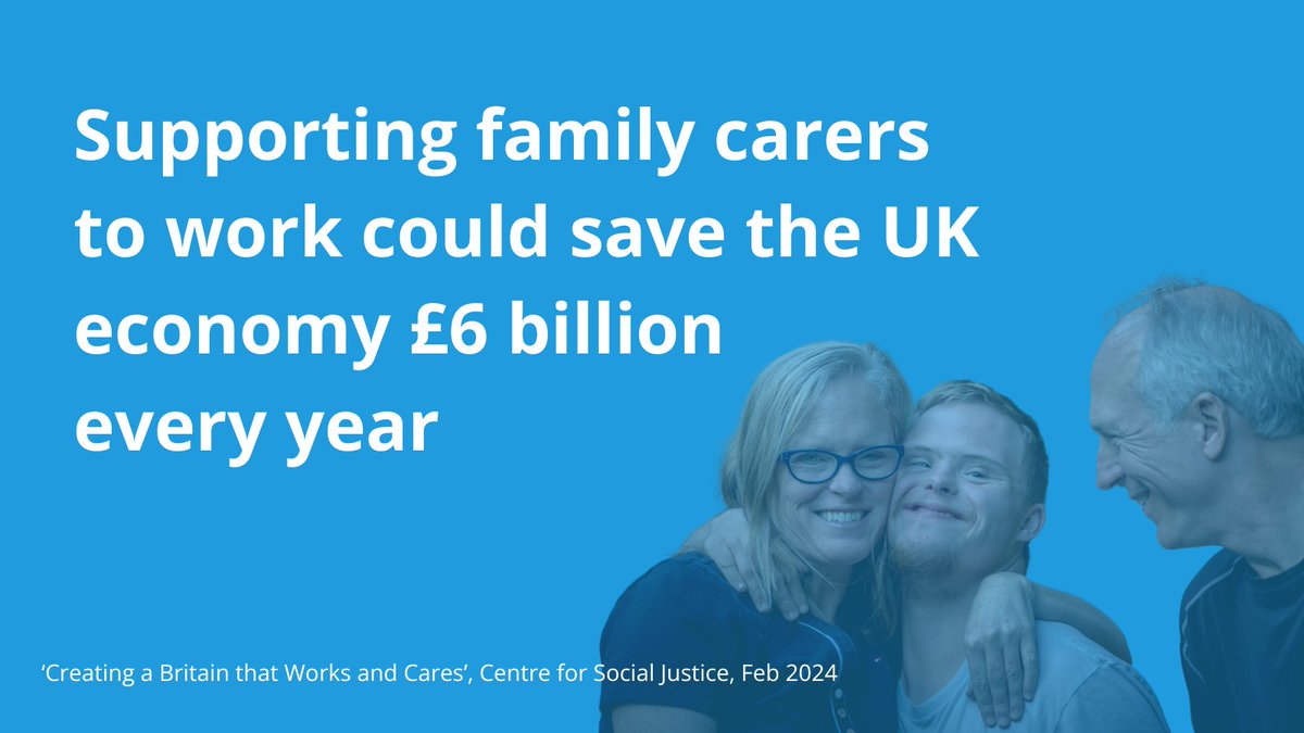 As well as improving the lives of those they care for, when properly supported, #UnpaidCarers save £billions in care workforce payments, reduce pressure on the NHS, and some are able to work alongside caring. The future Govt must tackle the lack of support for carers in England.