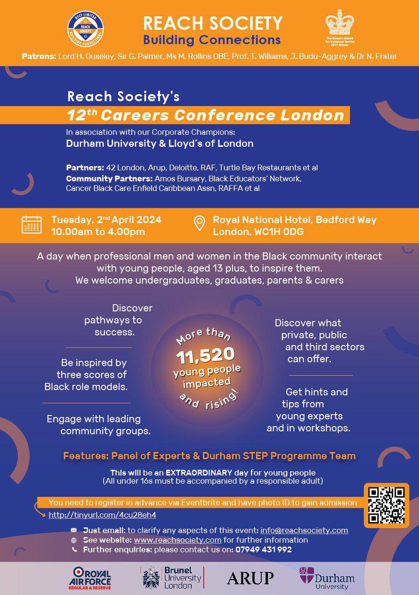 Today Today Today 🚨 Reach Society 12th Careers Conference London 🙌🏽 #Reachsociety #BuildingConnections