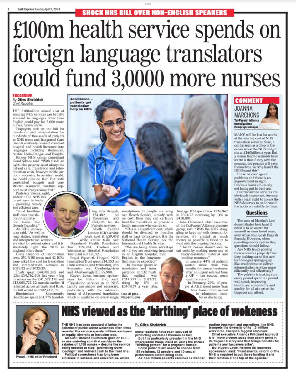 Aside from the numerical illiteracy in the headline, the idea that we simply “use Google Translate” in the NHS displays a breathtaking ignorance of the importance of cultural competence and sensitivity in providing quality healthcare.