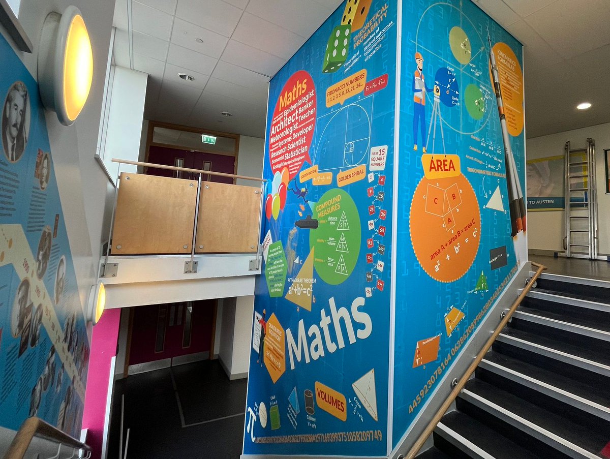 Design4Ed's tweet image. Celebrate Mathematics and Statistics Awareness Month with exciting maths murals! Bring the subject to life, engage students, and reinforce key concepts. Enhance your learning environment with our custom murals. Contact us for more information.
#MathStatMonth #MathsMurals #WallArt
