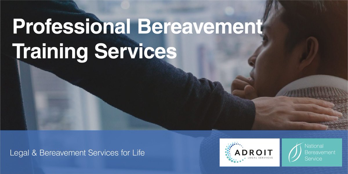 🤝🏽 Help your team manage bereavement better! Pprofessional bereavement training from Adroit & NBS equips your people with practical help to support those going through what can be an incredibly challenging time. 📱 Find out more & book: buff.ly/3qvC79G