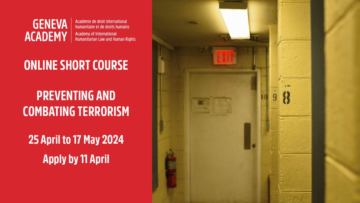 Which and whose human rights are at risk when states fight terrorism? What are the human rights challenges posed by the #UN #counterterrorist sanctions regime? Apply to our online short course given by @GaggioliGloria : bit.ly/3v7FSV8