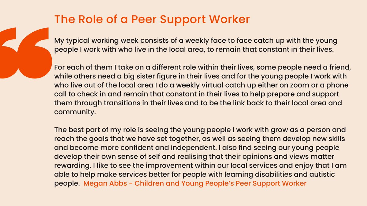 This week is World Autism Acceptance Week. Megan Abbs works as a Peer Support Worker across South Yorkshire working with Children and Young People. Her role is really important to help young people have a voice #AutismAcceptanceWeek