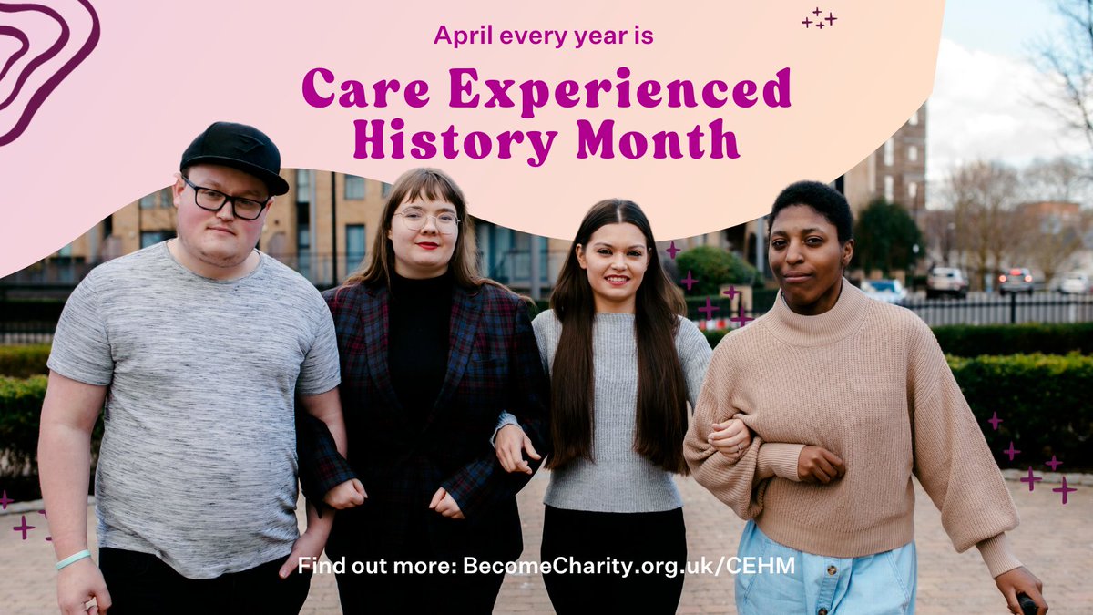 💜 Care Experienced History Month (#CEHM) takes place in April every year. It's a month dedicated to exploring the past of the #CareExperienced community and amplifying stories of those who have been in care. ⬇️ Read more: becomecharity.org.uk/become-the-mov…