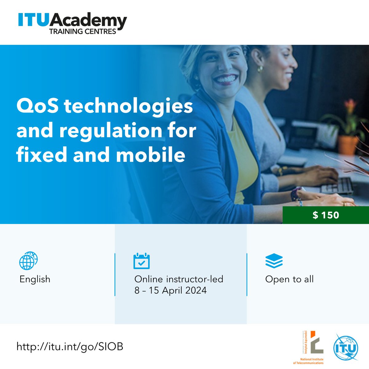 🎓 #ITUacademy presents: master QoS & QoE in fixed & mobile networks. Delve into ITU Recommendations, traffic management, ultra-broadband, 4G/5G, and service provisioning. itu.int/go/SIOB