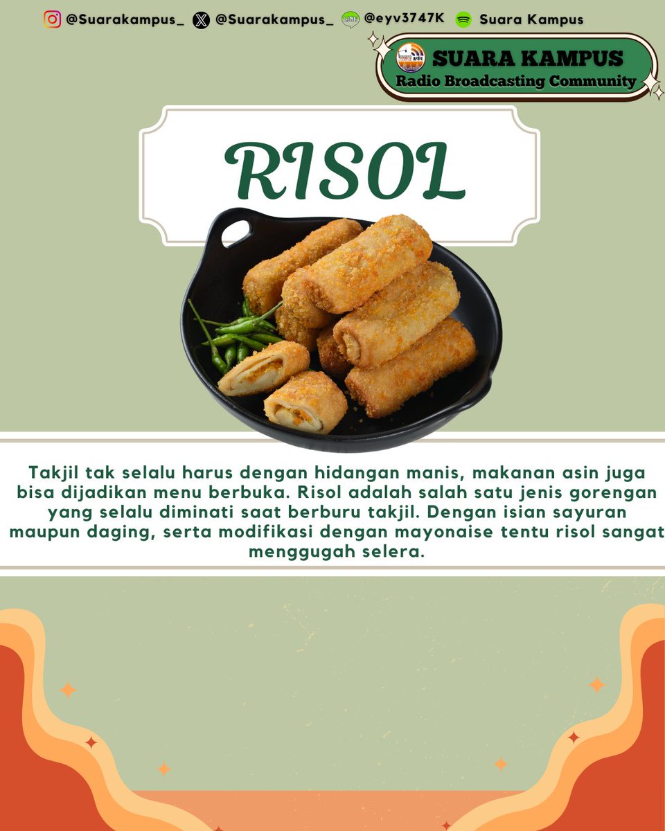 suarakampus_'s tweet photo. Holaa Teman Pro 2!🙌

Gimana nih puasanya?? Semoga tetap semangat ya di 10 hari terakhir ini🤩

Siapa nih yang masih suka bingung buat beli takjil buka puasa?🤔 
Kalau iya berarti kamu harus geser postingan rekomendasi takjil dari Suara Kampus hari ini nihh😉 https://t.co/h5Cf1sZfcK
