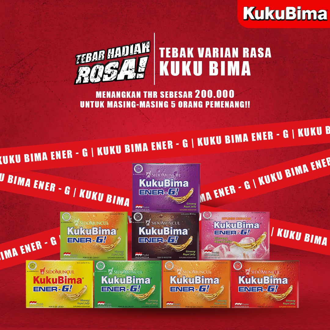 Giveaway special bulan Ramadan! THR TEBAR HADIAH ROSA! Sobat ROSA! Kuku Bima mau bagi-bagi THR buat kamu, yuk ikutan sekarang! Di Instagram @KukuBima.id